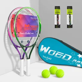 19" 23" 25" Kids Tennis Racket Junior/Youth Tennis Racquet with Tennis Ball Carry Bag Overgrips Vibrations Dampers