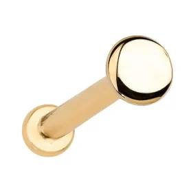 2.5mm Tiny Disc 14K Gold Flat Back Earring