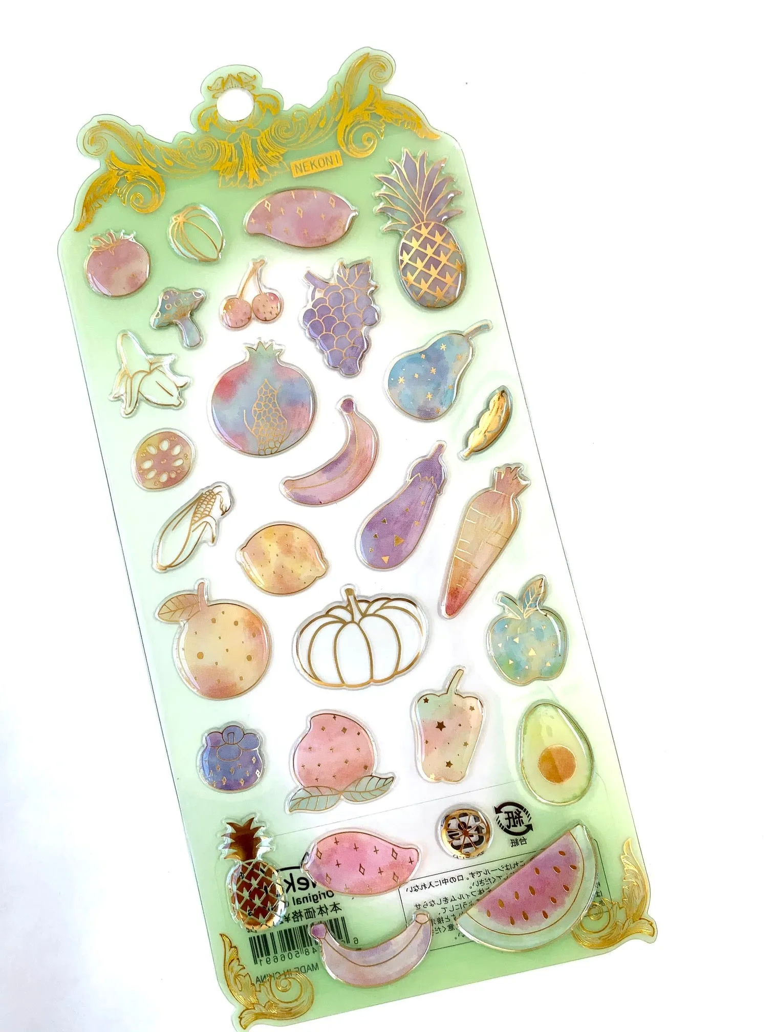 50669 FRUIT CRYSTAL GEL STICKER-10