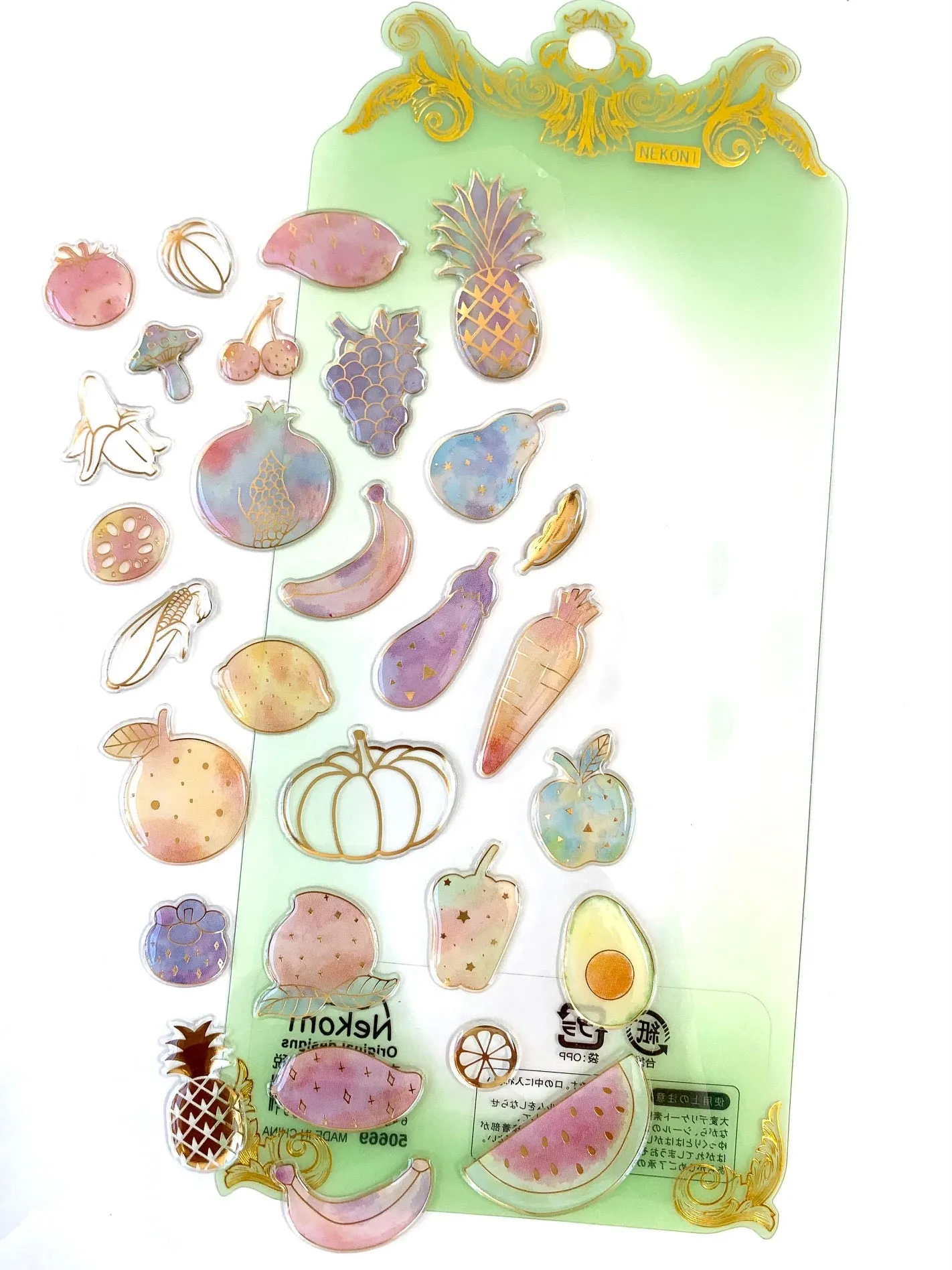 50669 FRUIT CRYSTAL GEL STICKER-10