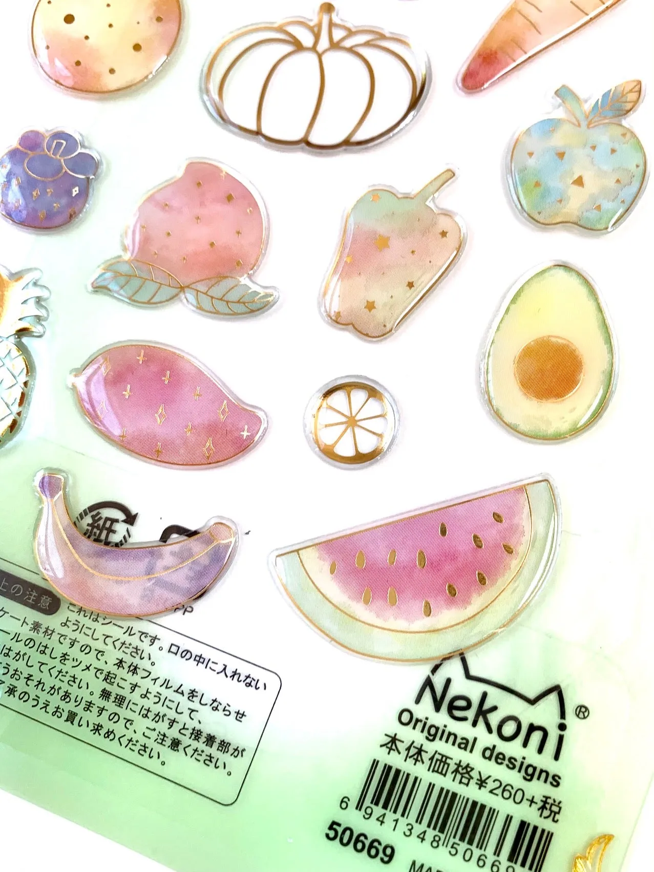 50669 FRUIT CRYSTAL GEL STICKER-10