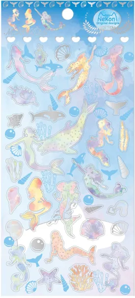 50859 MERMAID 2 CRYSTAL GEL STICKER-10