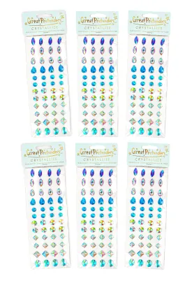 6 Packs Multi Face Crystals