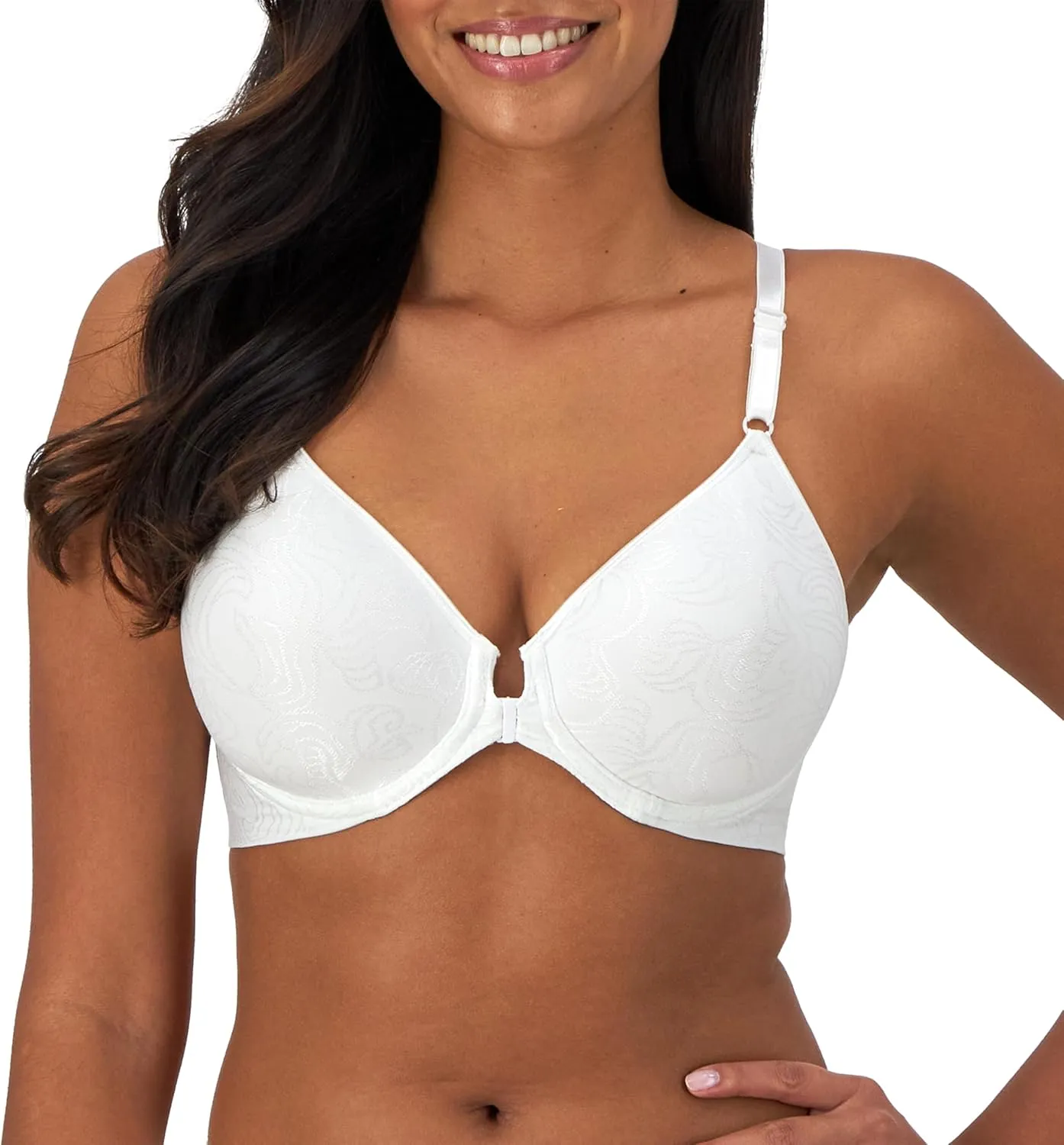 Bali Women's Underwire Shaping Bra, Comfort Revolution T-shirt Bra, Front-close Bra