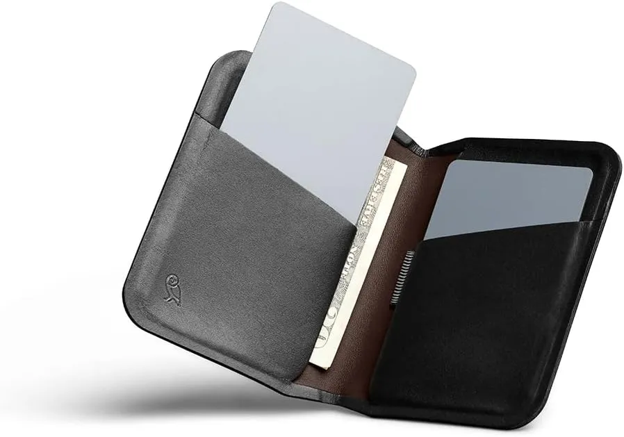 Bellroy Apex Slim Sleeve (Slim Bifold Leather Wallet, RFID Protected) - Raven