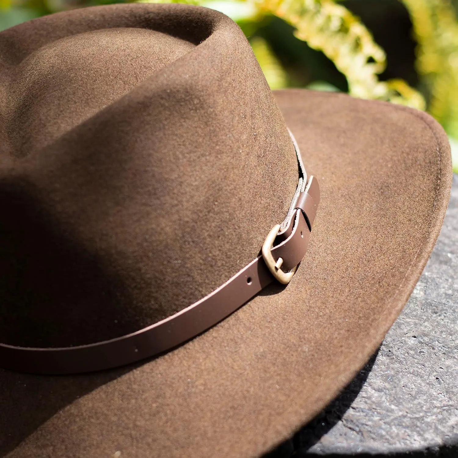 Bigalli Melbourne Wool Felt Fedora Hat for Women/Men Cowboy Hat Crushable Teardrop Winter Fall Hat | Mens Safari Hat