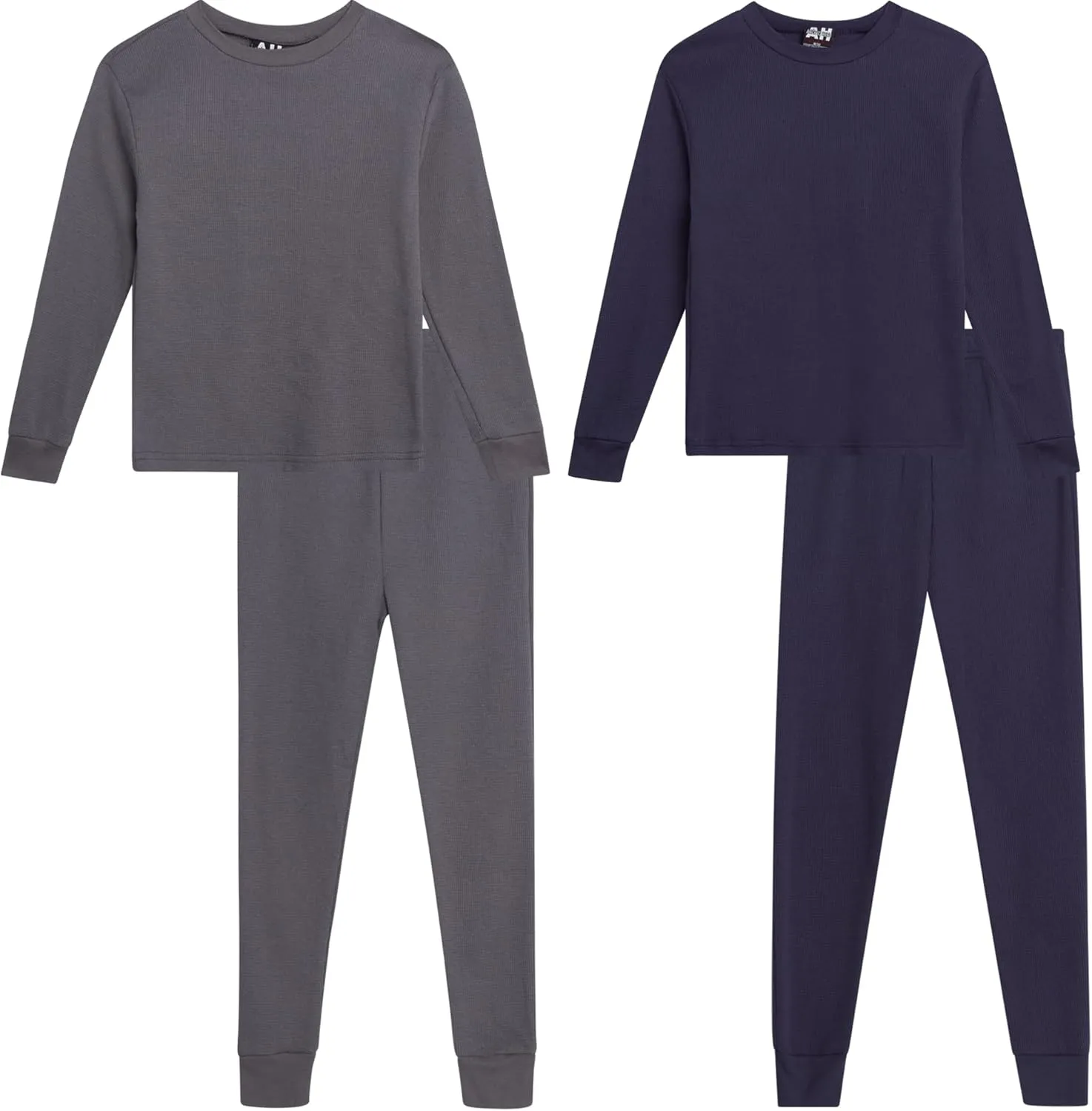Boys' Thermal Underwear - 4 Piece Waffle Knit Top and Long John Set (Size: 2-18)