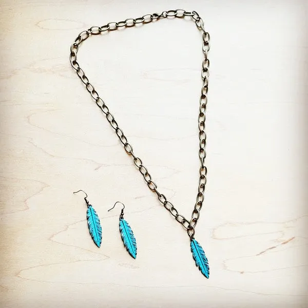 Burnished Feather Antique Copper Earrings - The Jewelry Junkie