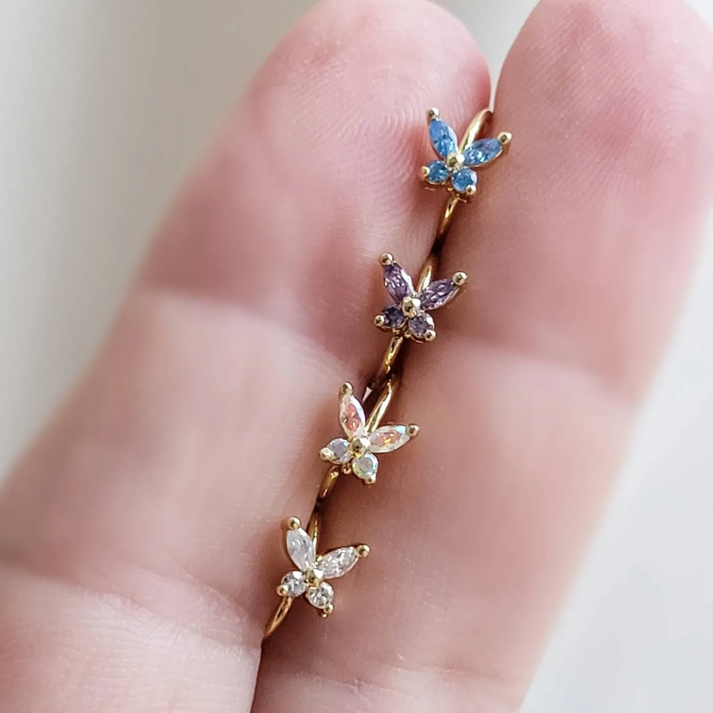 Butterfly Nose Hoop