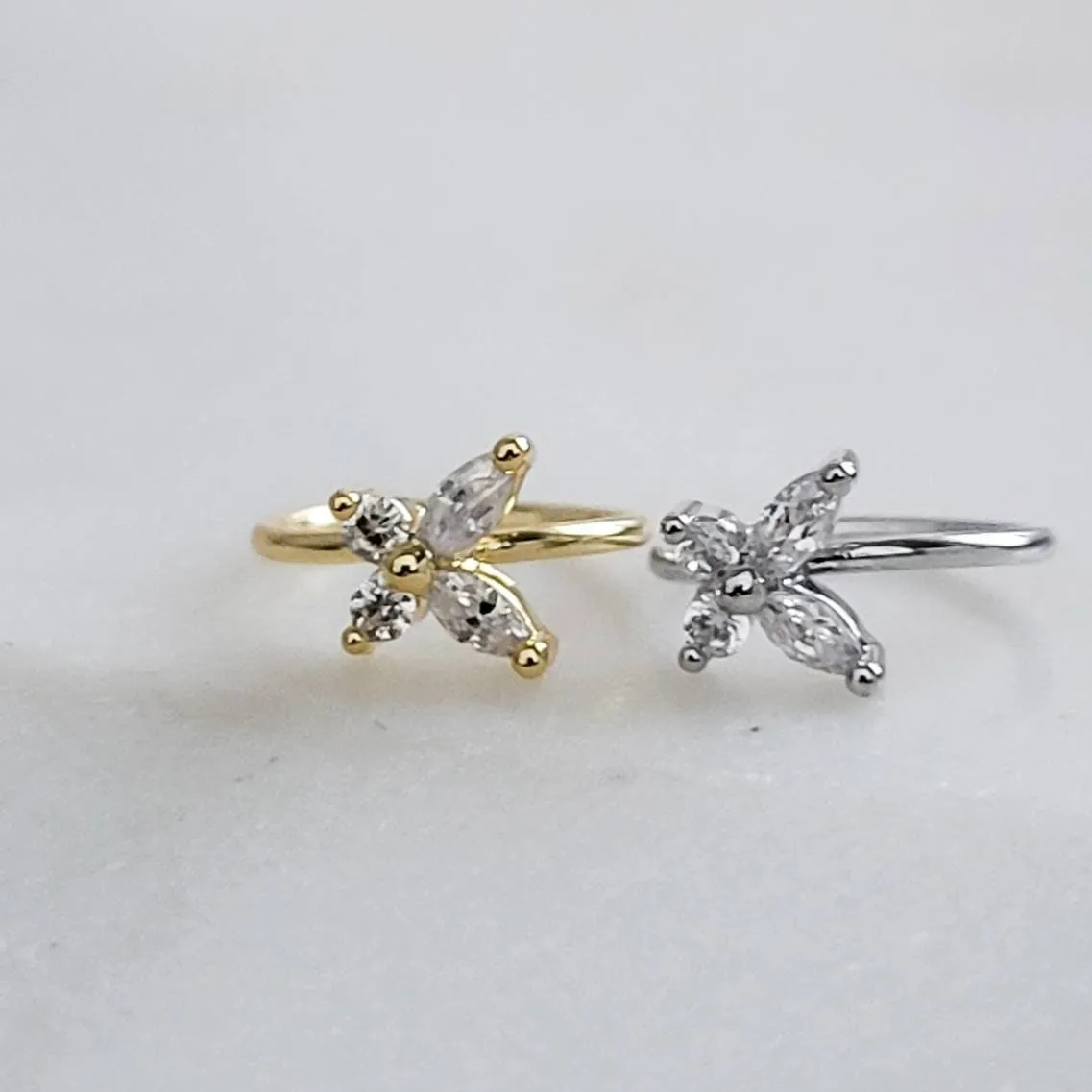 Butterfly Nose Hoop