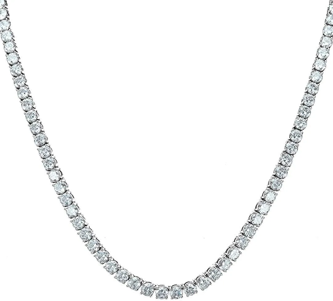 Charles Raymond Iced Out Hip Hop Gold or Silver Tone CZ Miami Cuban Link Chain Choker Necklaces Set