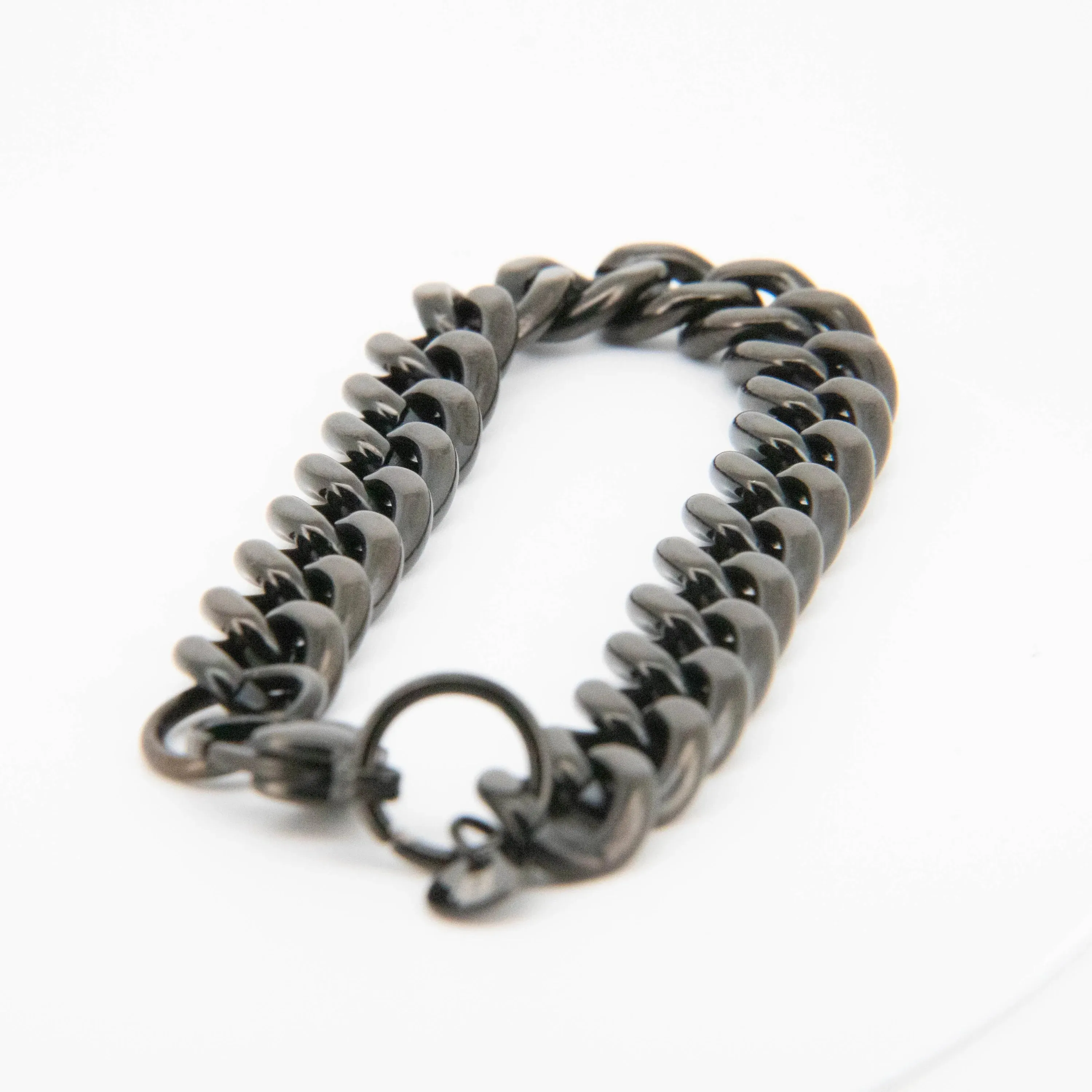 Constantino Black Cuban Chain Bracelet