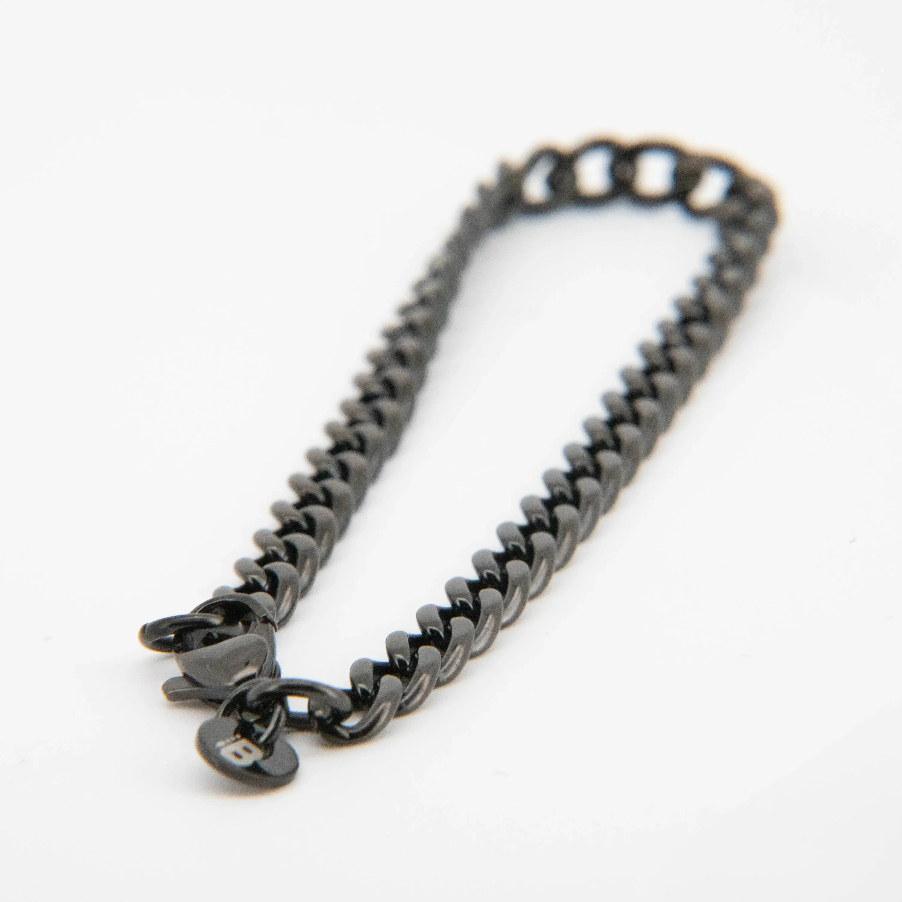 Constantino Black Cuban Chain Bracelet