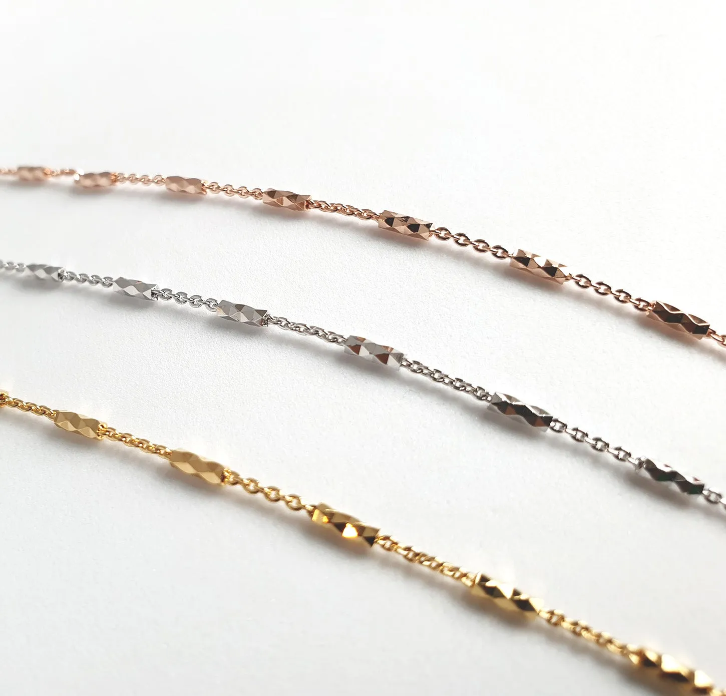 Dia Cut Candy Bar Bracelet