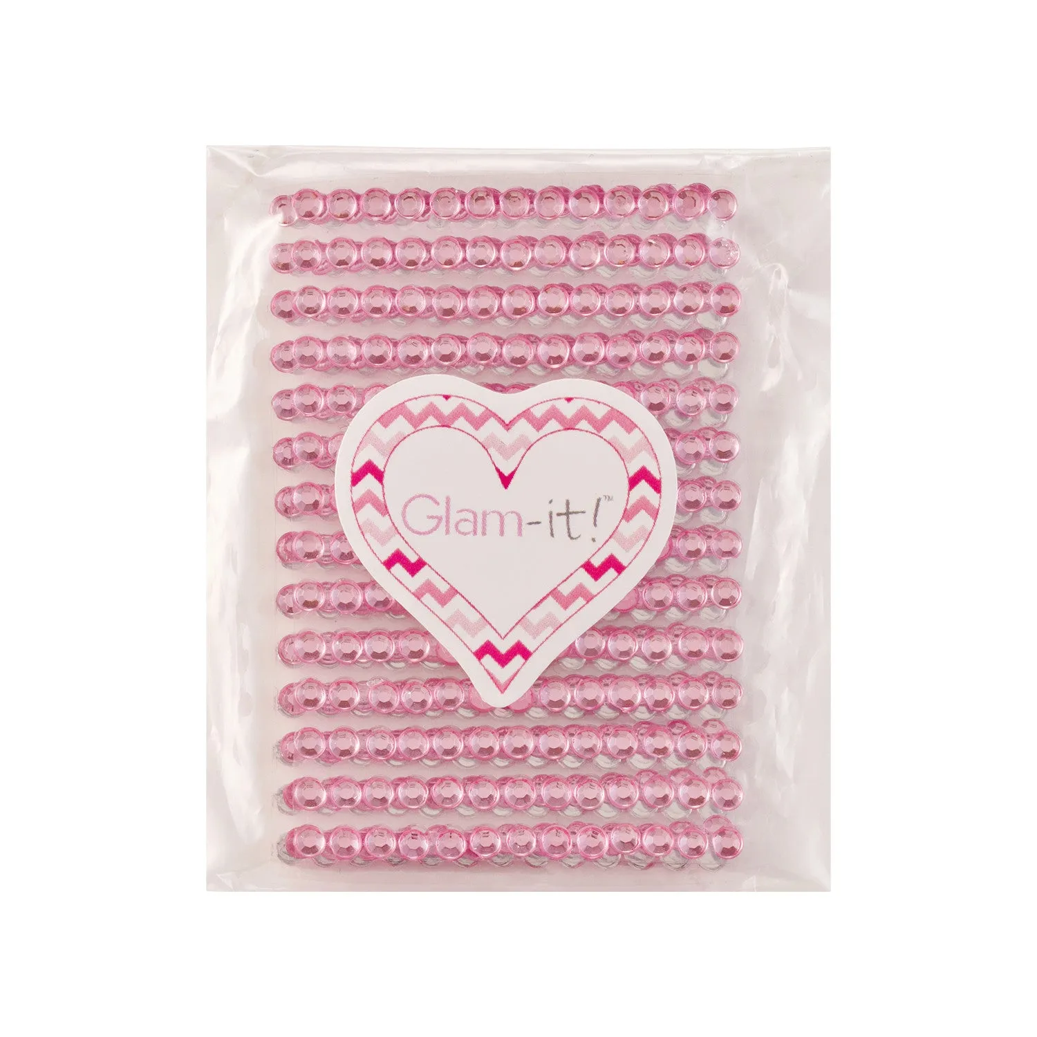 DIY Stick On Small Crystals – PINK (3mm)