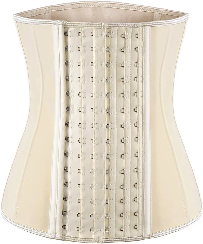 ECOWALSON Waist Trainer for Women Corset Cincher Body Shaper Girdle Trimmer with Steel Bones Extender