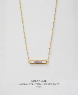 EDEN   ELIE Horizon Horizontal bar necklace - dusk purple