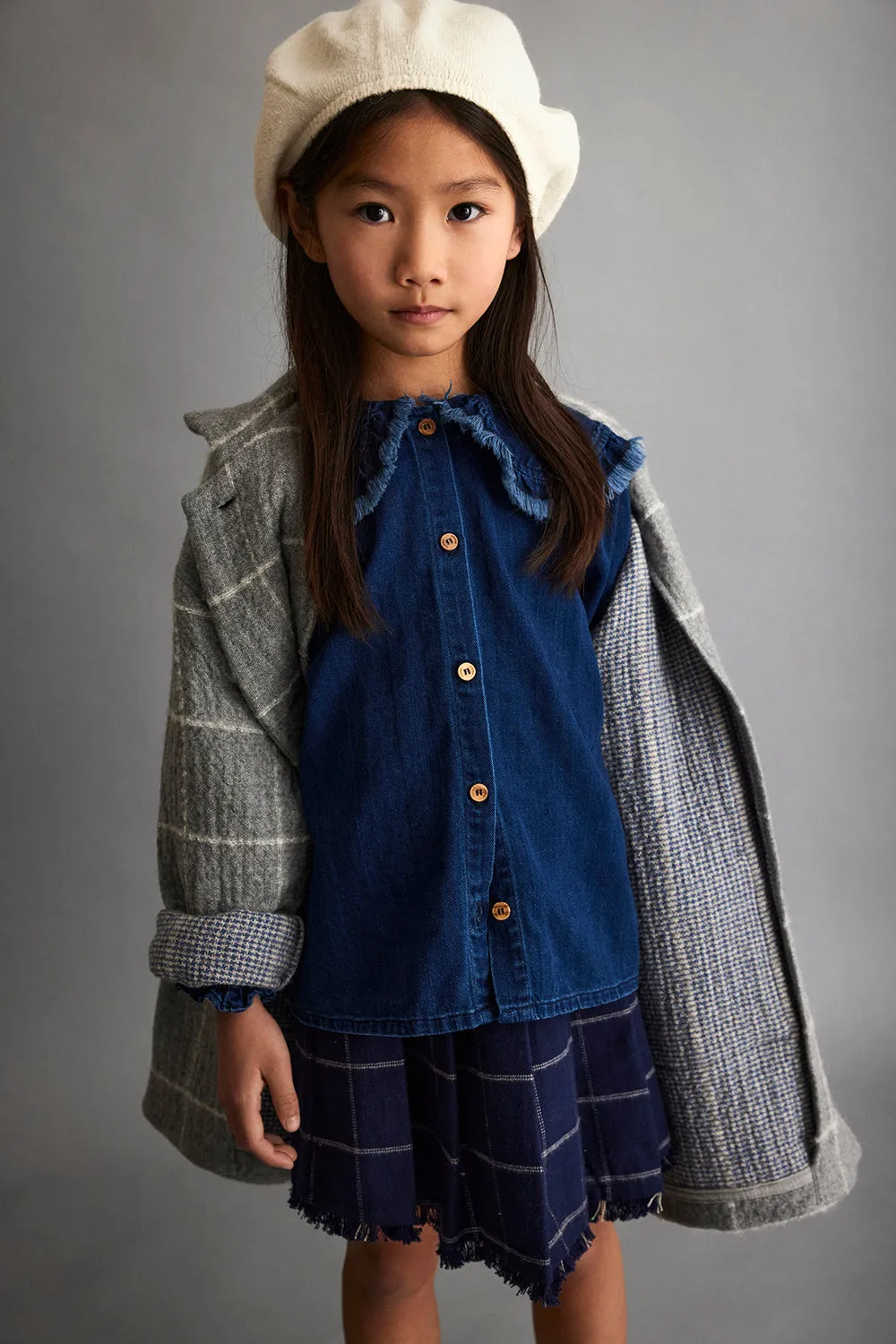FLECKED TRICOT BERET