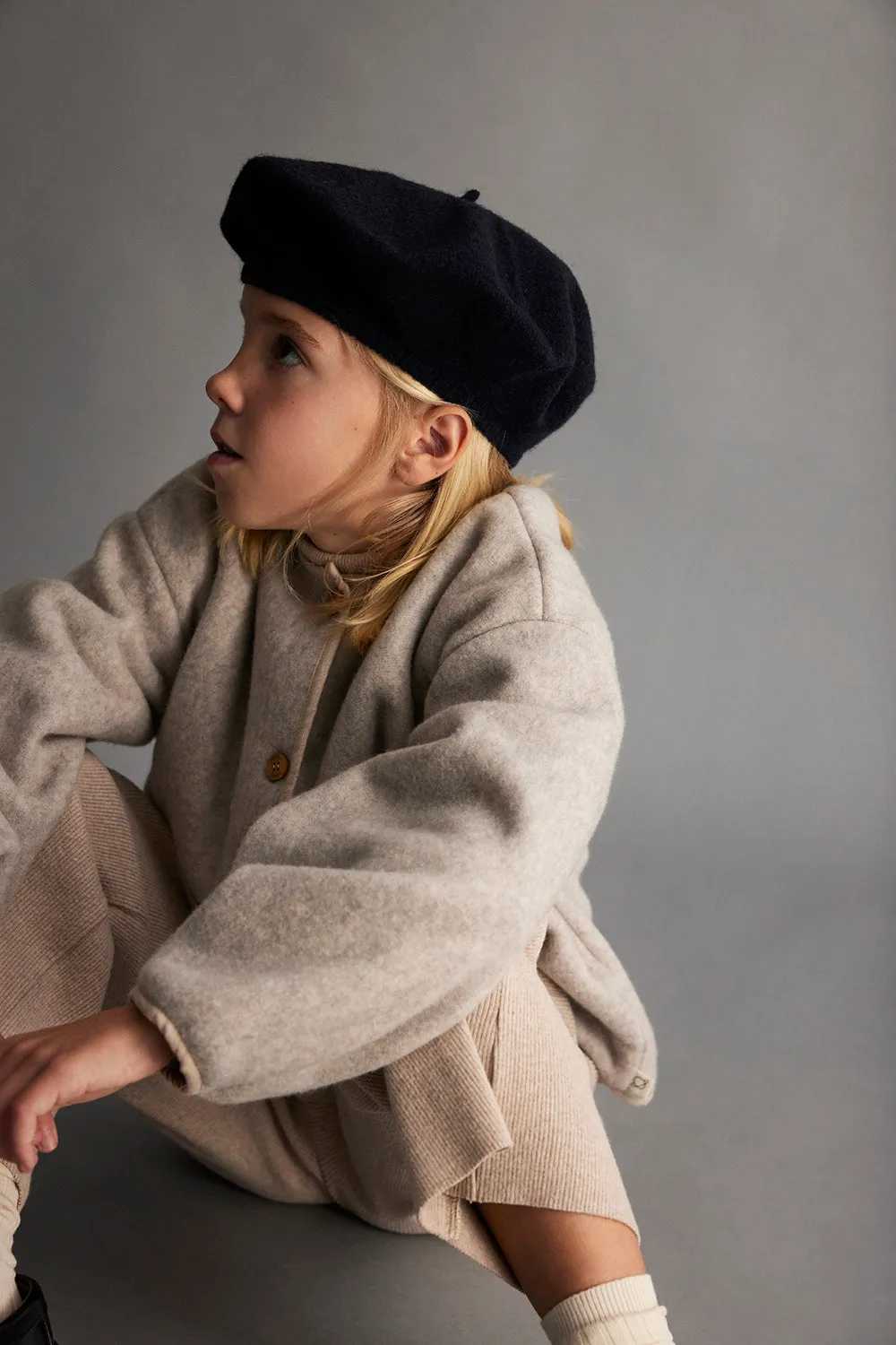 FLECKED TRICOT BERET