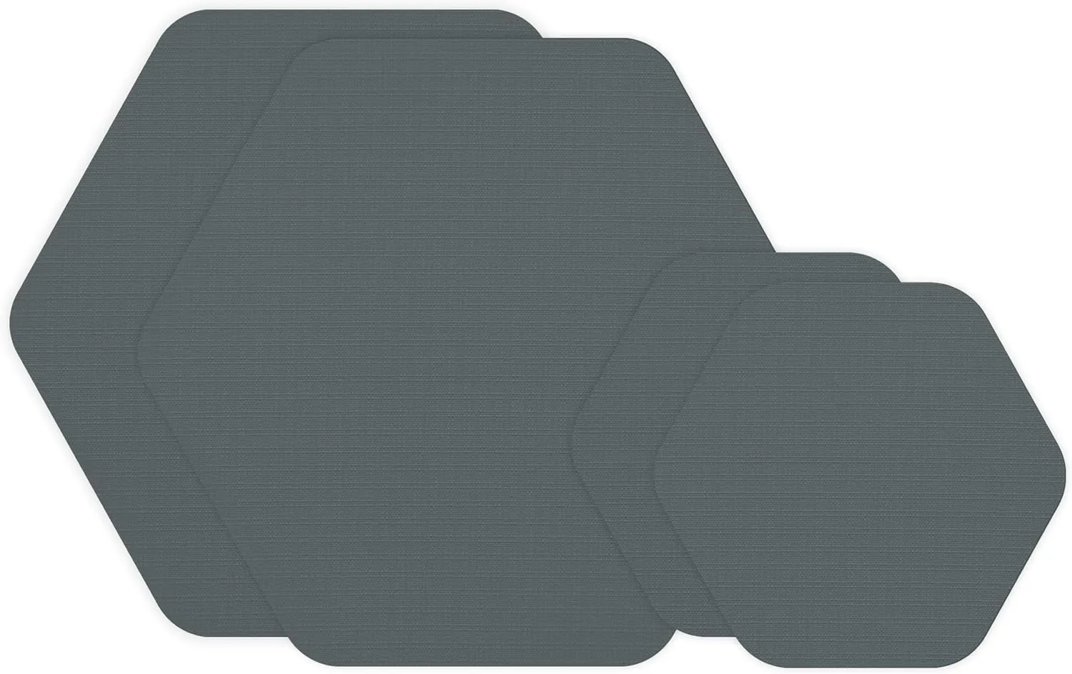 GEAR AID Tenacious Tape Hex 2.5 and 1.5 Repair Patches, Peel-and-Stick to Fix Holes and Burns in Down Jackets, Rain Gear, Tents, Tarps and More