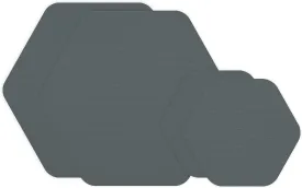 GEAR AID Tenacious Tape Hex 2.5 and 1.5 Repair Patches, Peel-and-Stick to Fix Holes and Burns in Down Jackets, Rain Gear, Tents, Tarps and More