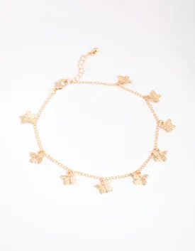 Gold Butterfly Chain Anklet