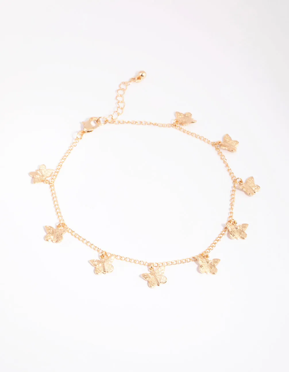 Gold Butterfly Chain Anklet