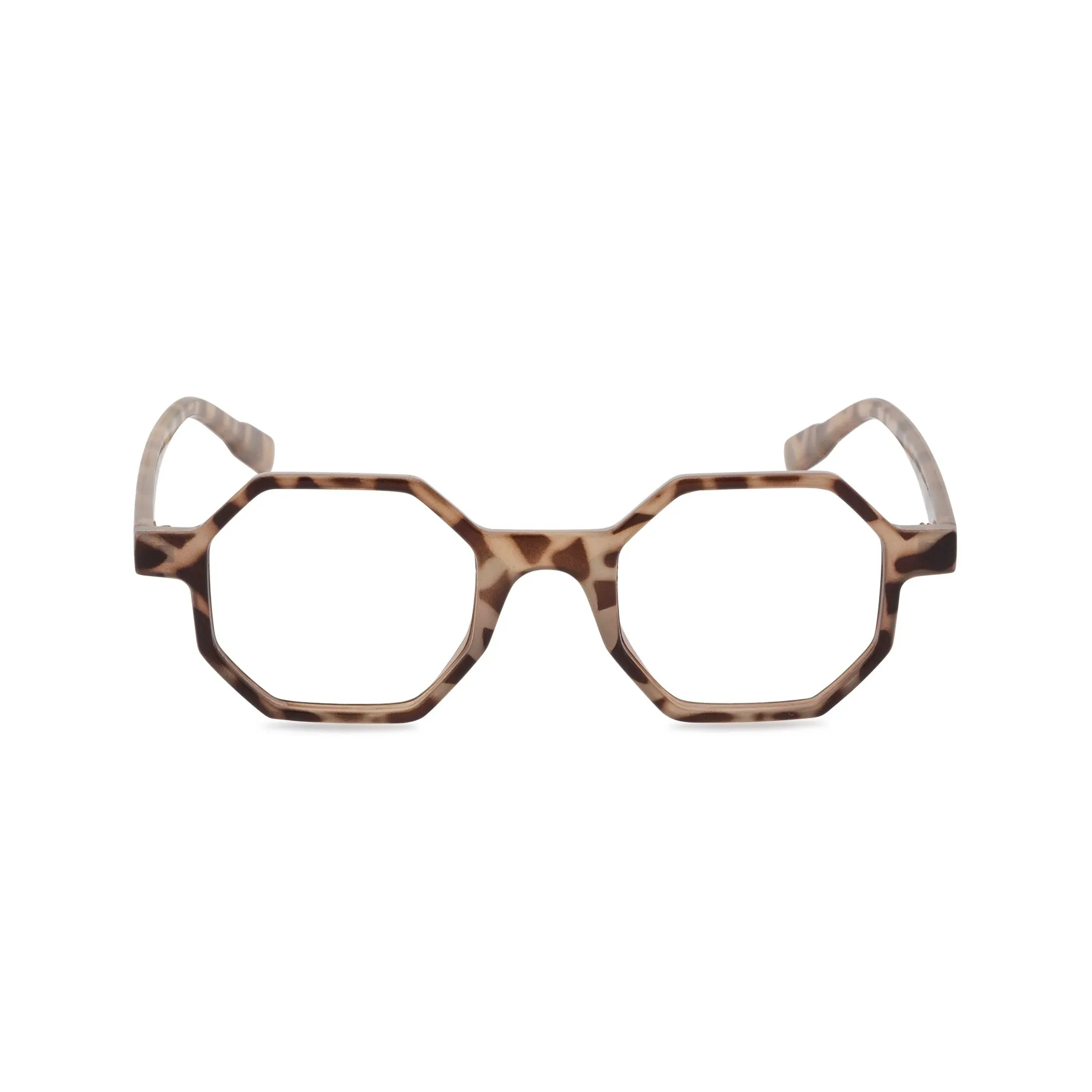Hexy Hexagonal Glasses - Tortoise