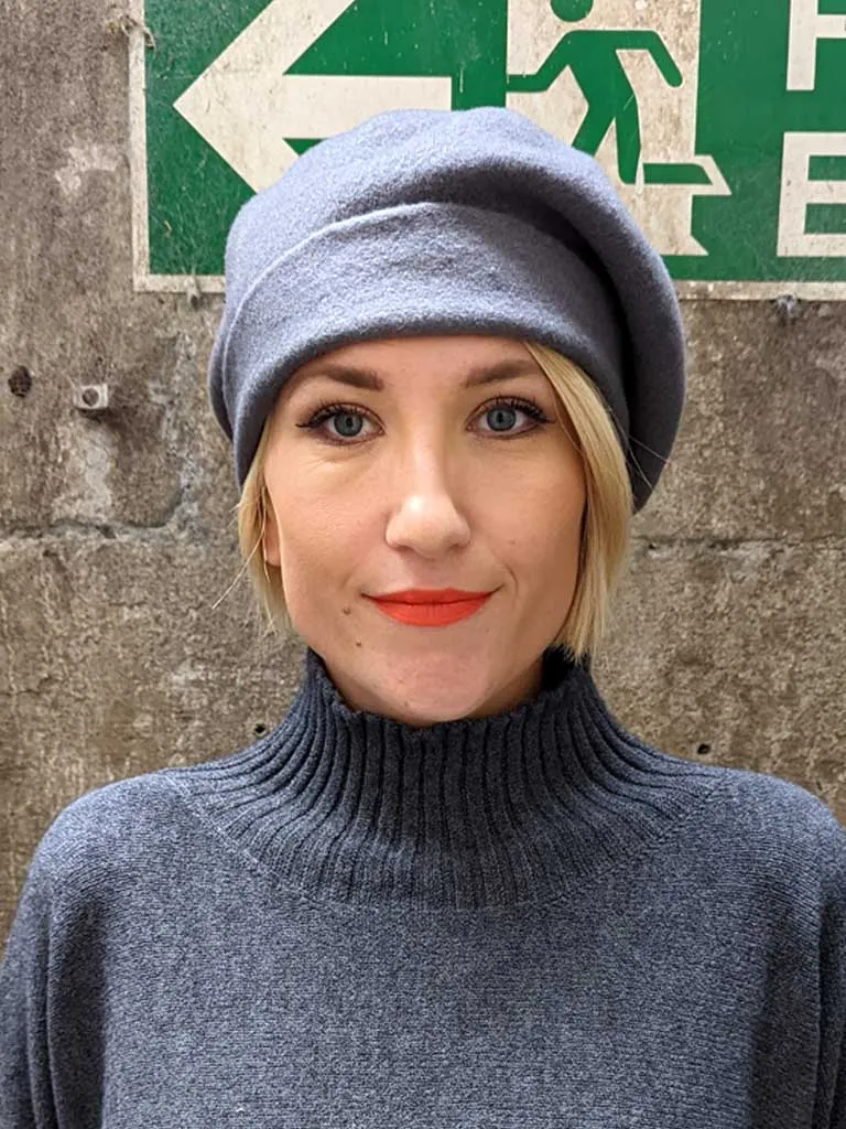 KOPKA Roll Up Woollen Beret - Flannel