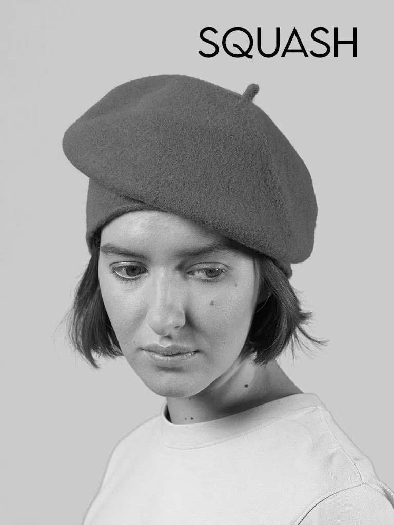 KOPKA Roll Up Woollen Beret - Flannel
