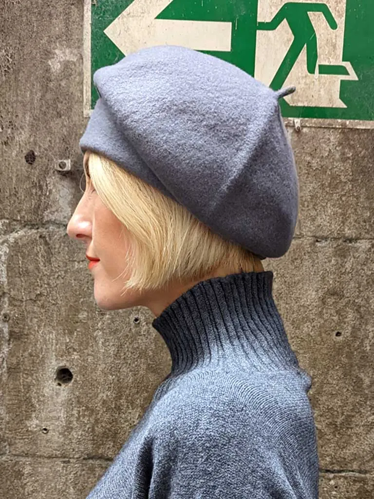KOPKA Roll Up Woollen Beret - Flannel