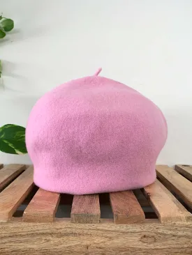 KOPKA Roll Up Woollen Beret - Rosa