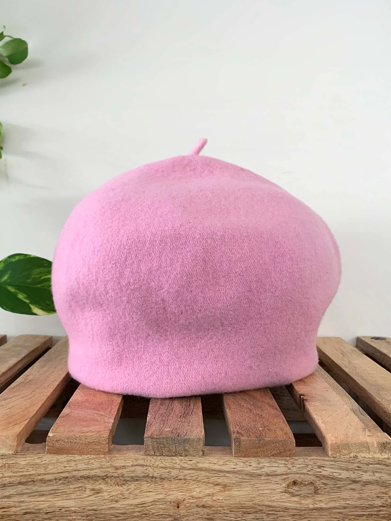 KOPKA Roll Up Woollen Beret - Rosa