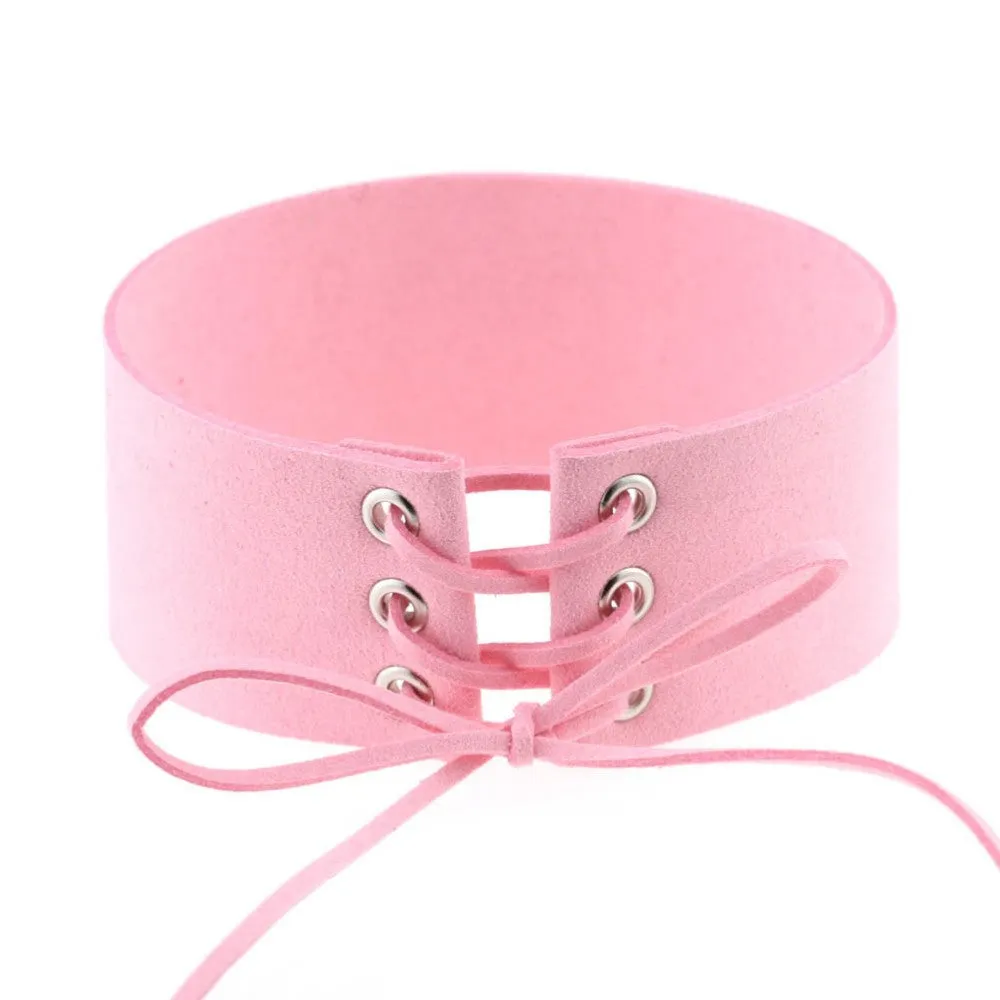 Lace Up Choker