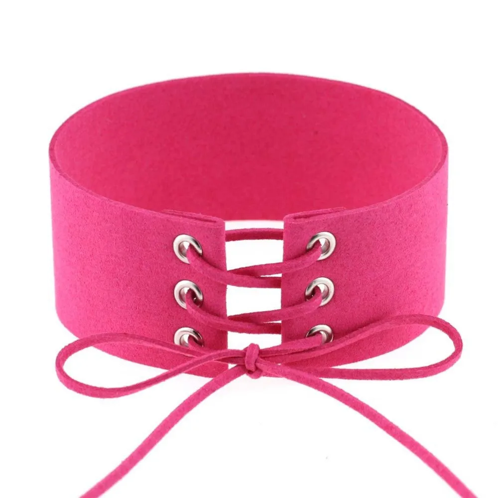 Lace Up Choker