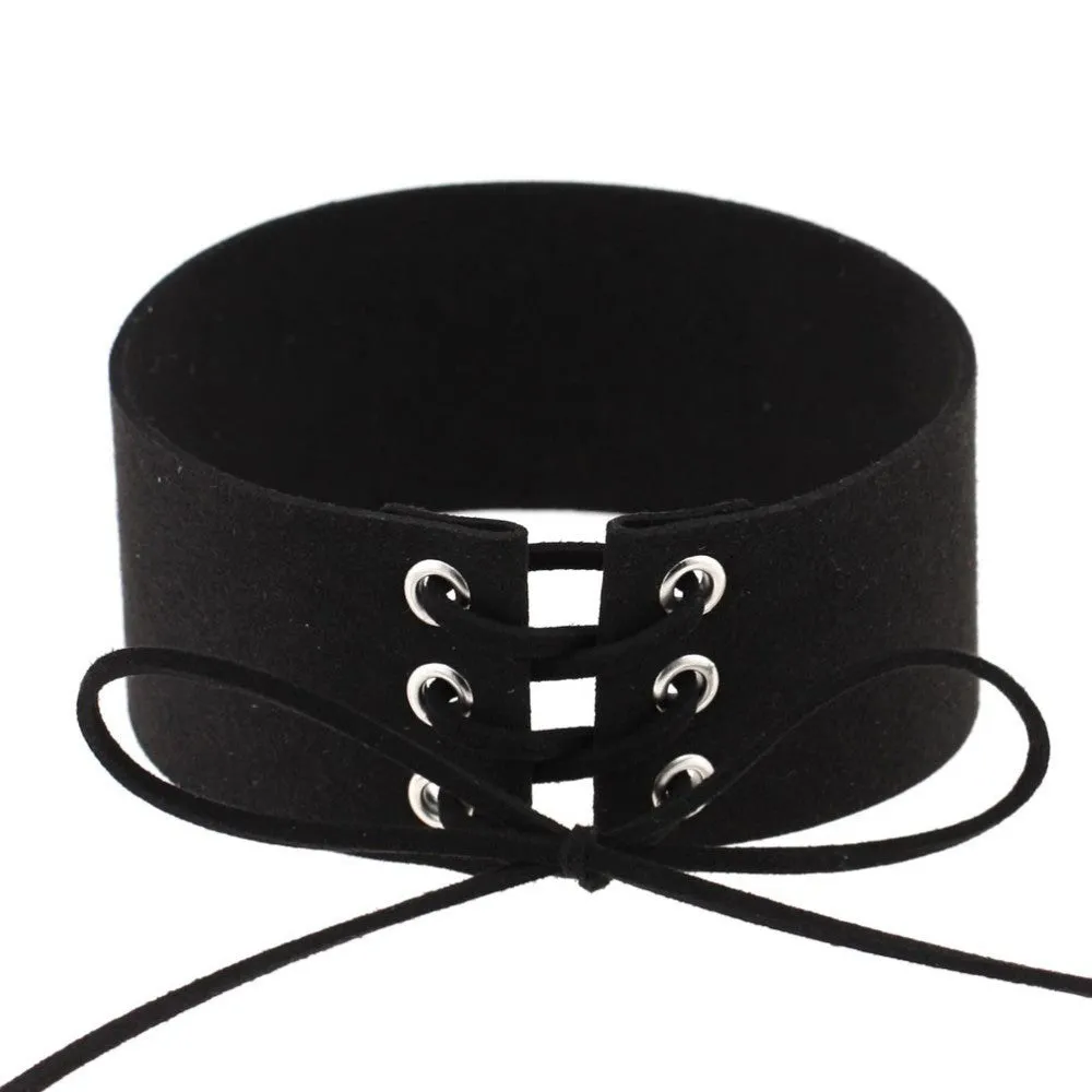 Lace Up Choker