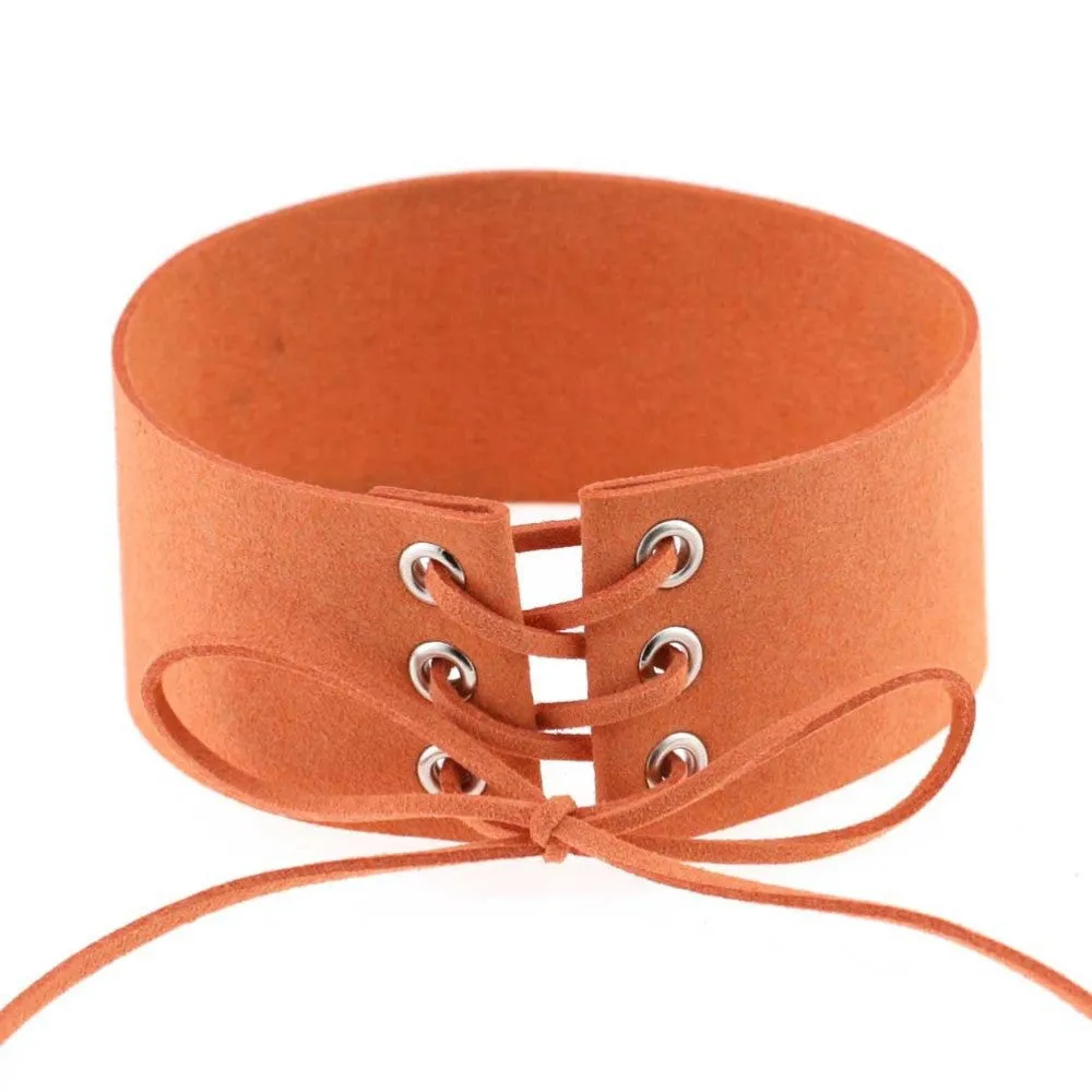 Lace Up Choker