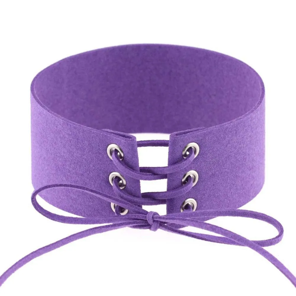 Lace Up Choker