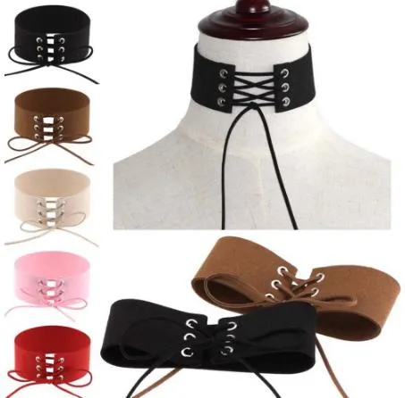 Lace Up Choker