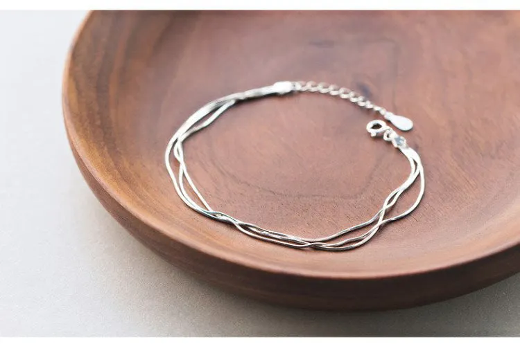 Ladies Fashion Personality Simple Silver Jewelry