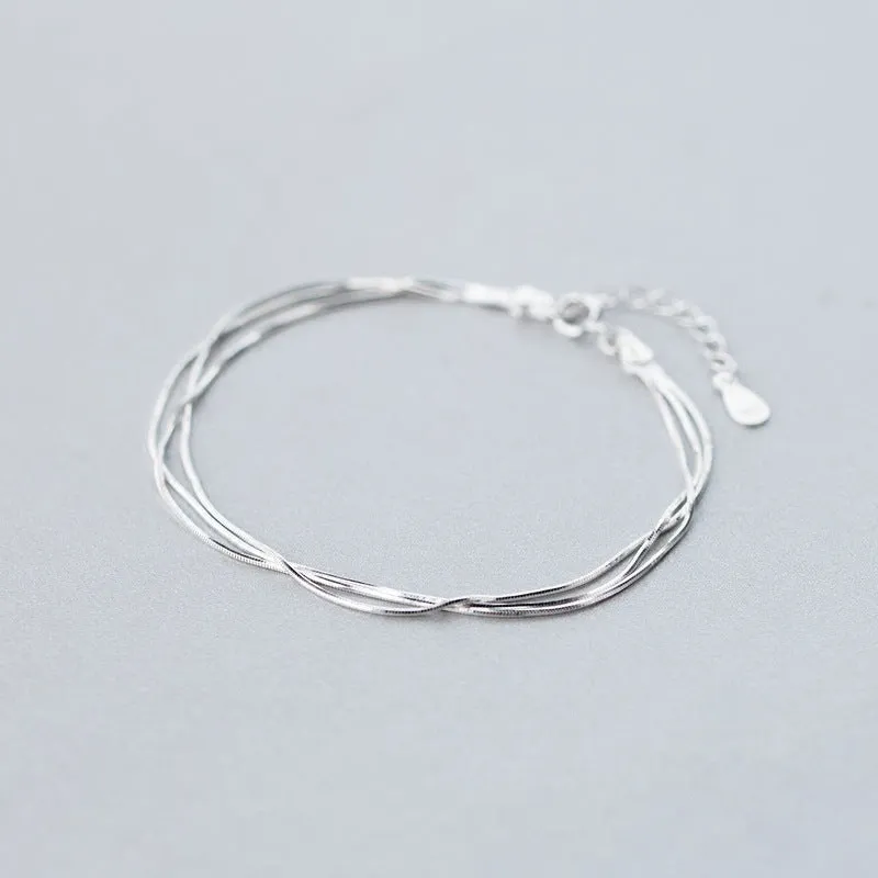 Ladies Fashion Personality Simple Silver Jewelry