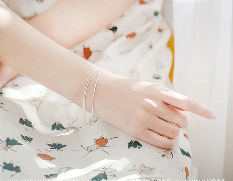 Ladies Fashion Personality Simple Silver Jewelry