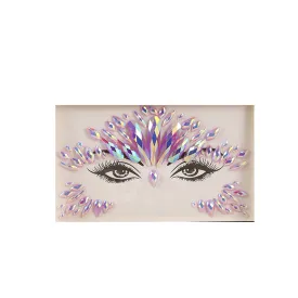 Lilac Fantasy Face Art Crystal Stickers