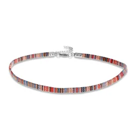Made by Nami Boho Choker for Women and all Genders Waterproof & Adjustable Surfer Necklace Choker for Pride Parade & Hippie Festival (Multi)