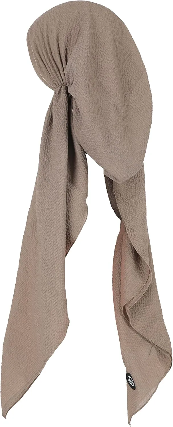 Madison Headwear Pretied Head Scarves for Women Featuring Lightweight Crimped Material and Attractive