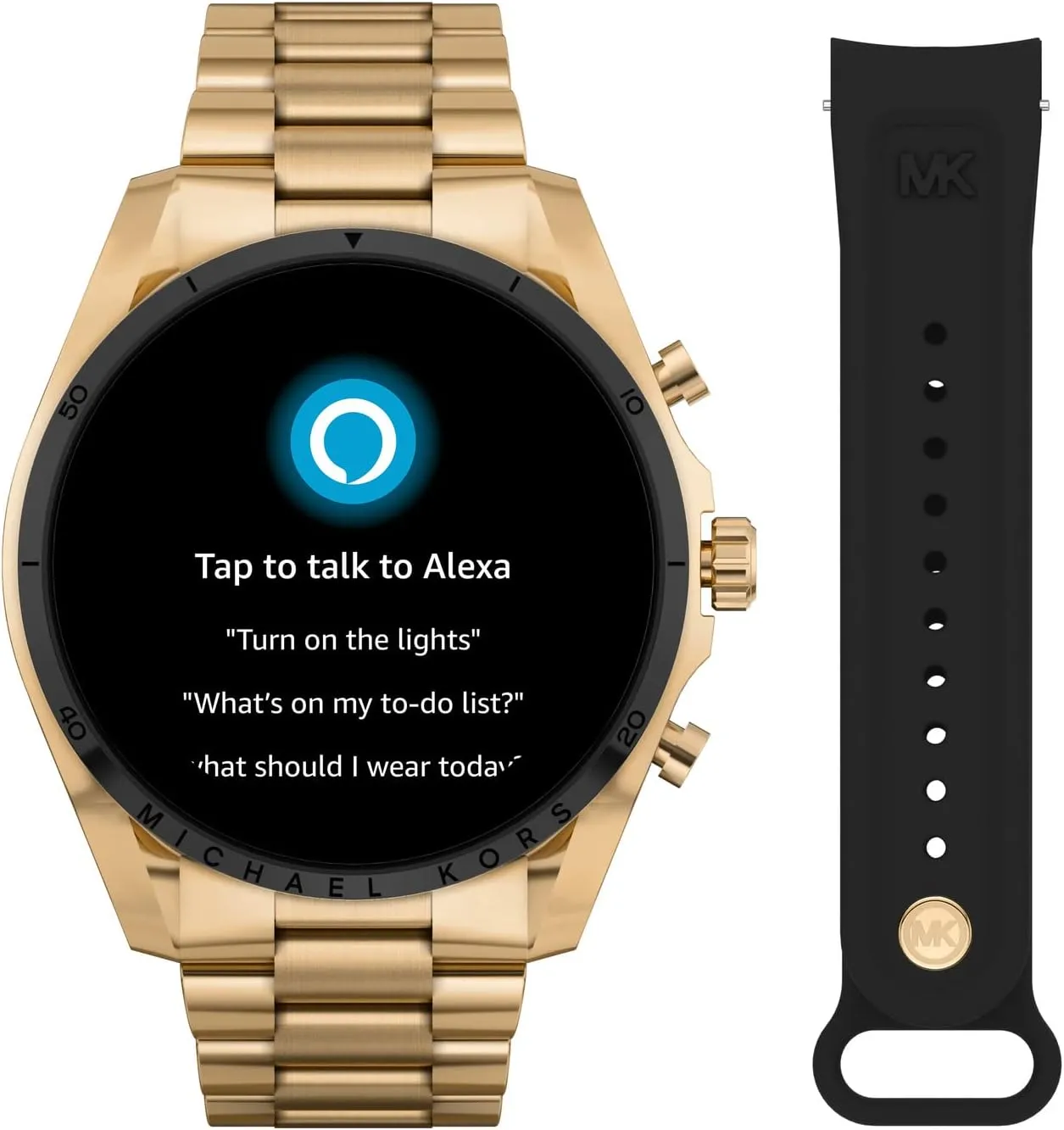Michael Kors Men's or Women's Gen 6 44mm Touchscreen Smart Watch with Alexa Built-In, Fitness Tracker, Sleep Tracker, GPS, Music Control, Smartphone Notifications (Model: MKT5138V)