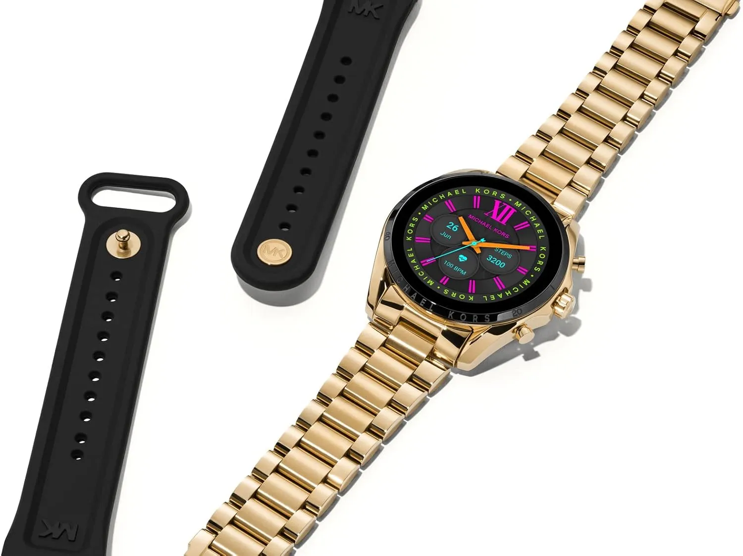 Michael Kors Men's or Women's Gen 6 44mm Touchscreen Smart Watch with Alexa Built-In, Fitness Tracker, Sleep Tracker, GPS, Music Control, Smartphone Notifications (Model: MKT5138V)