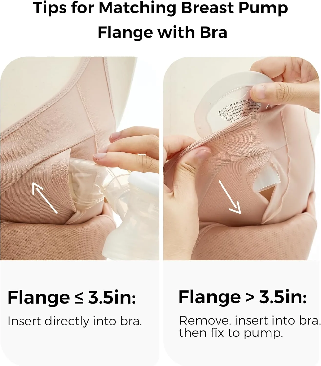 Momcozy Hands-Free Pumping Bra, Wireless & Seamless Breast Pump Bra, Breathable Tencel Fabric & Fully Fixed Cups