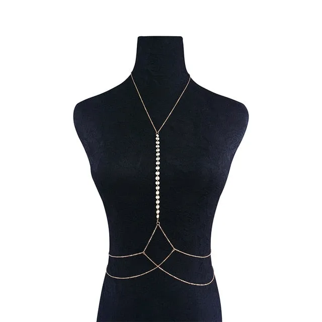 Necklace with Belly Body Jewelry