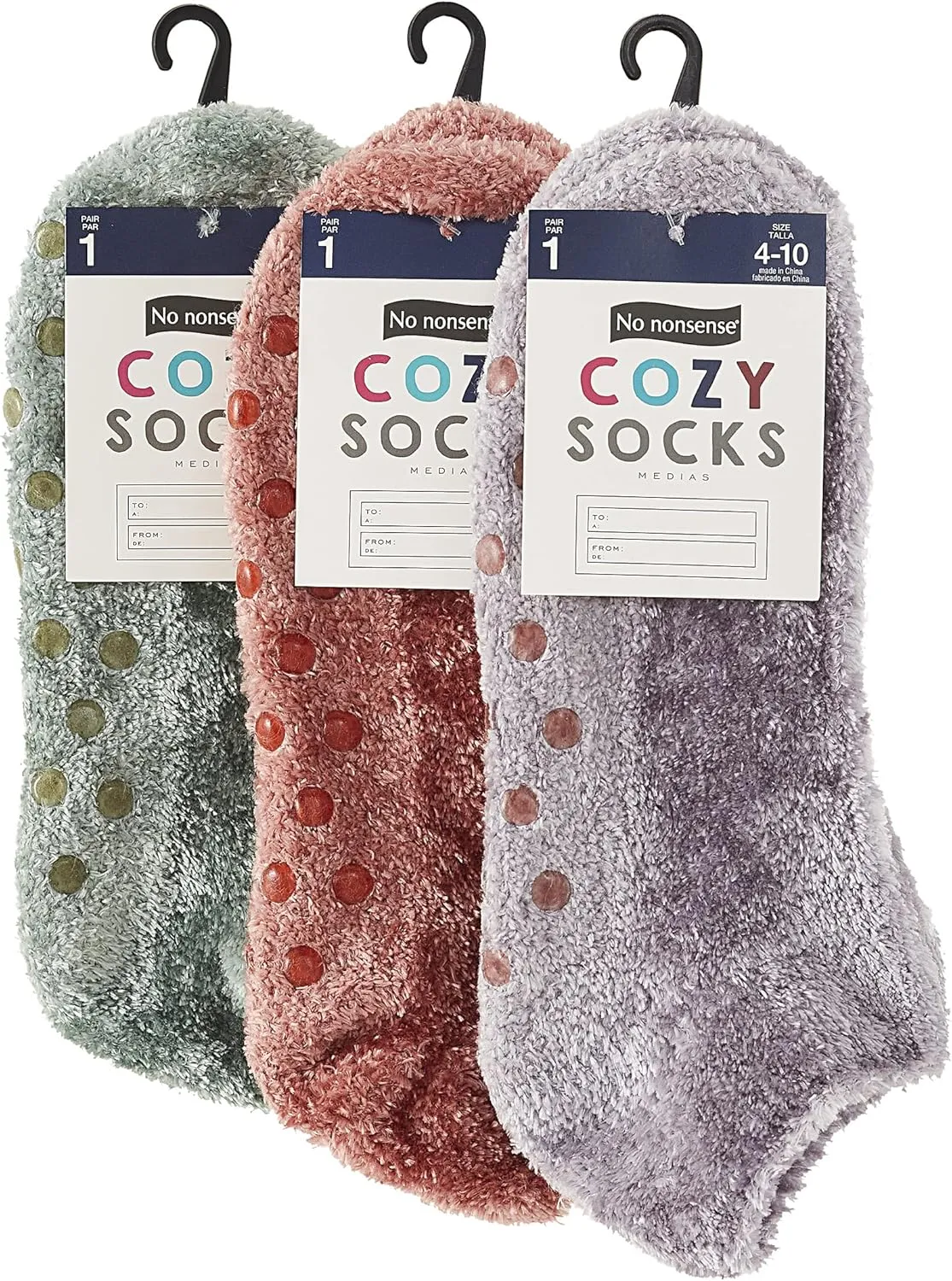 No nonsense womens Shortie Slipper Sock, 3 Pair Pack